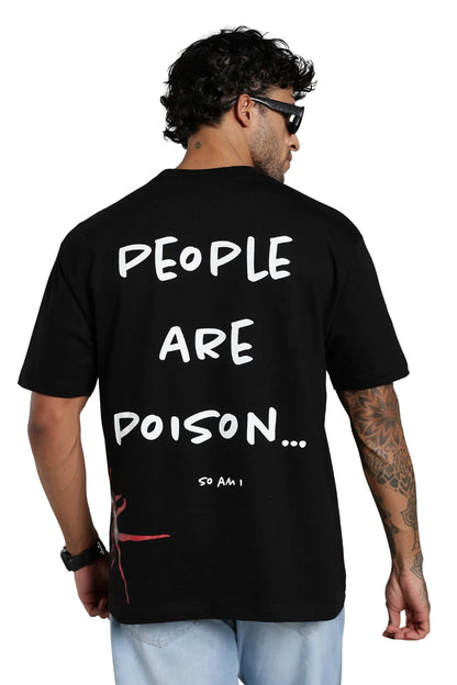 Black Centipede Oversized T-Shirt