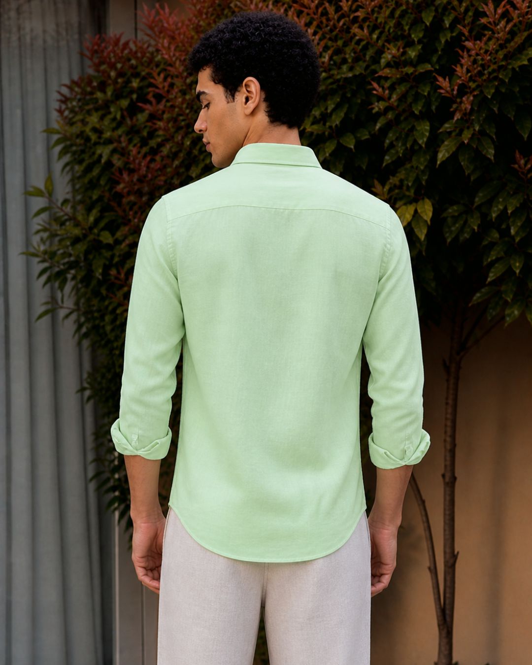 Green Linen Shirt
