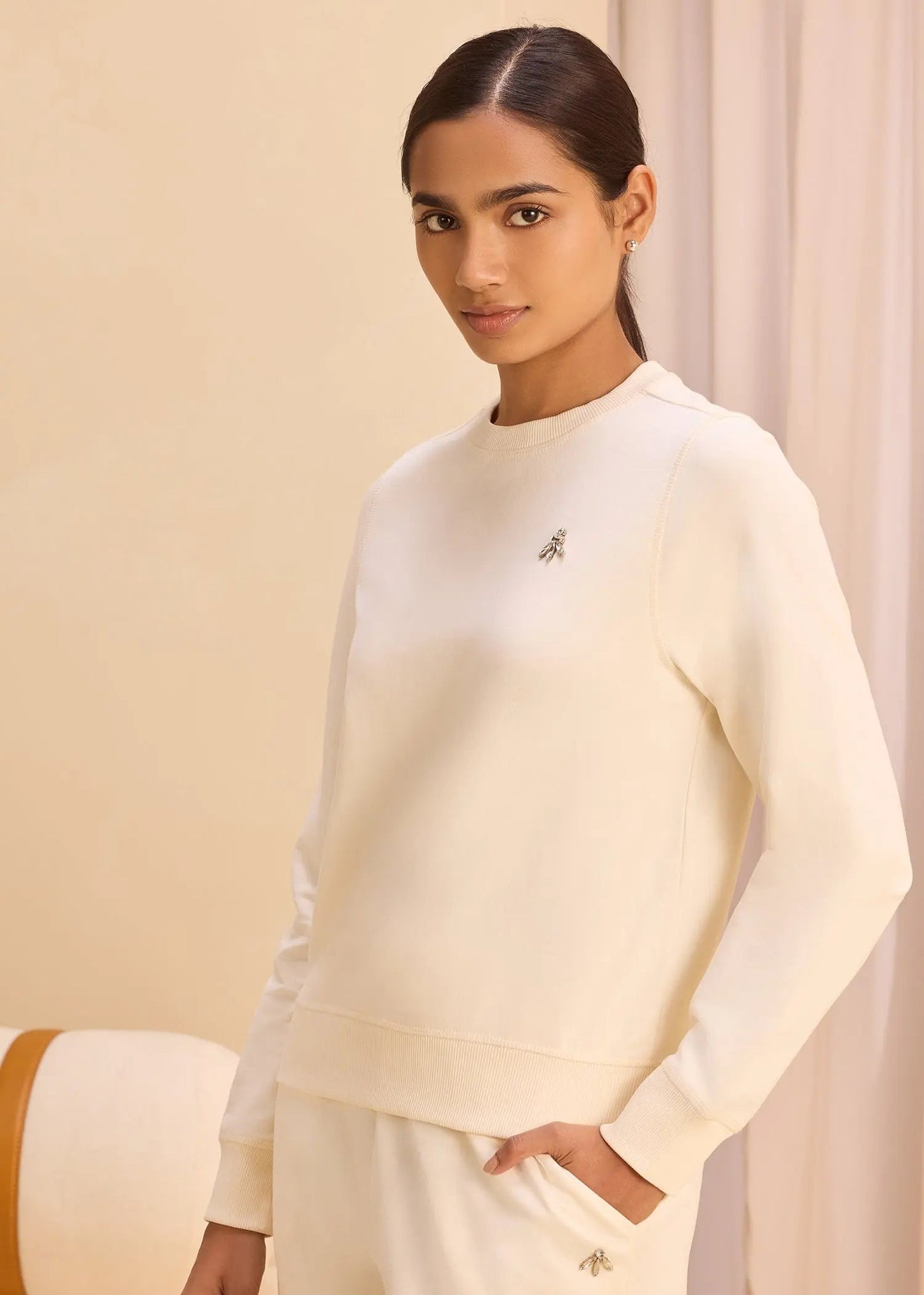 Classic Crew Neck iCotton Sweatshirt Alonge