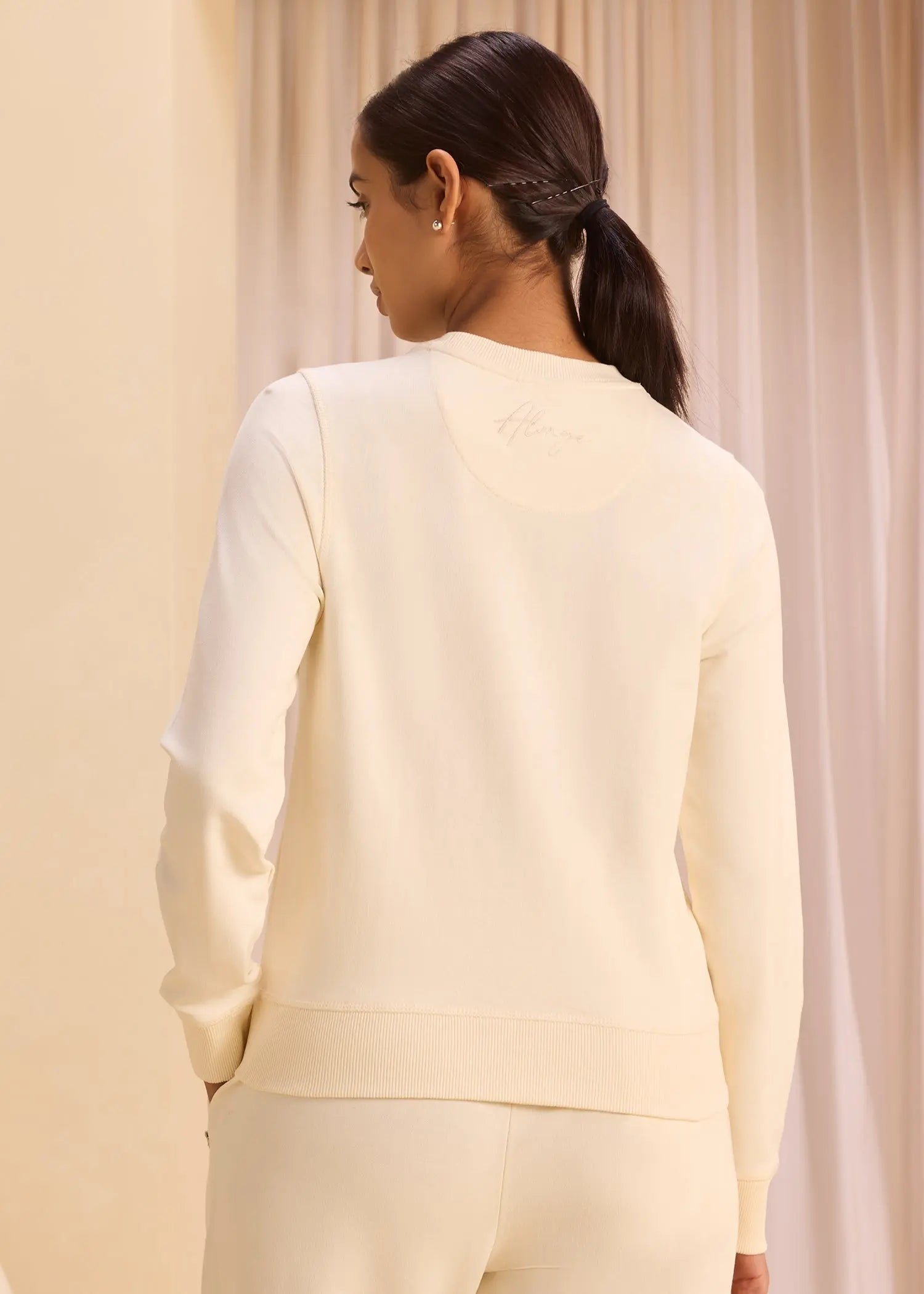 Classic Crew Neck iCotton Sweatshirt Alonge