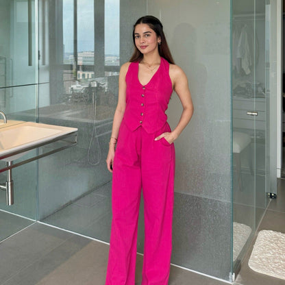Geneva Vest - Hot Pink