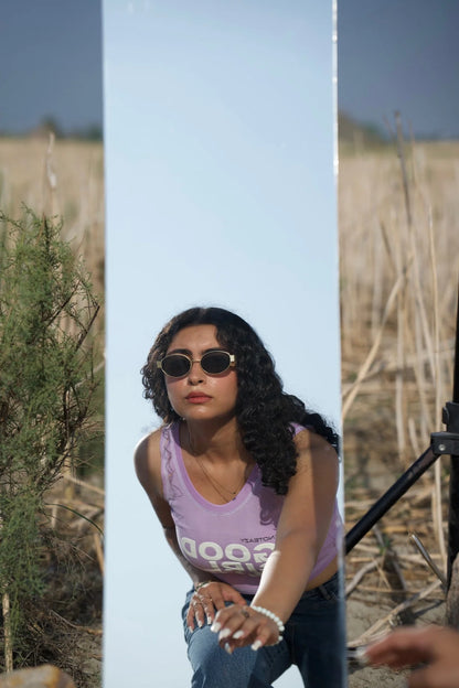 Good Girl Purple Crop Top