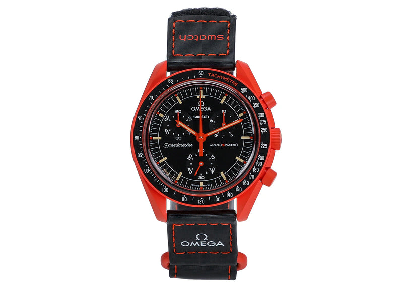 Swatch X Omega Bioceramic Moonswatch Mission On Earth Lava So33o100