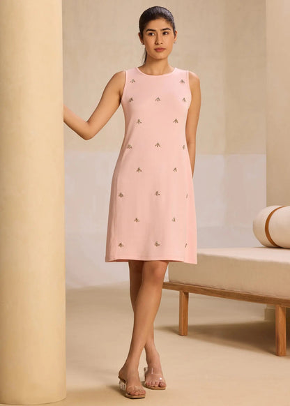 iCotton Rhinestone Shift Dress Alonge