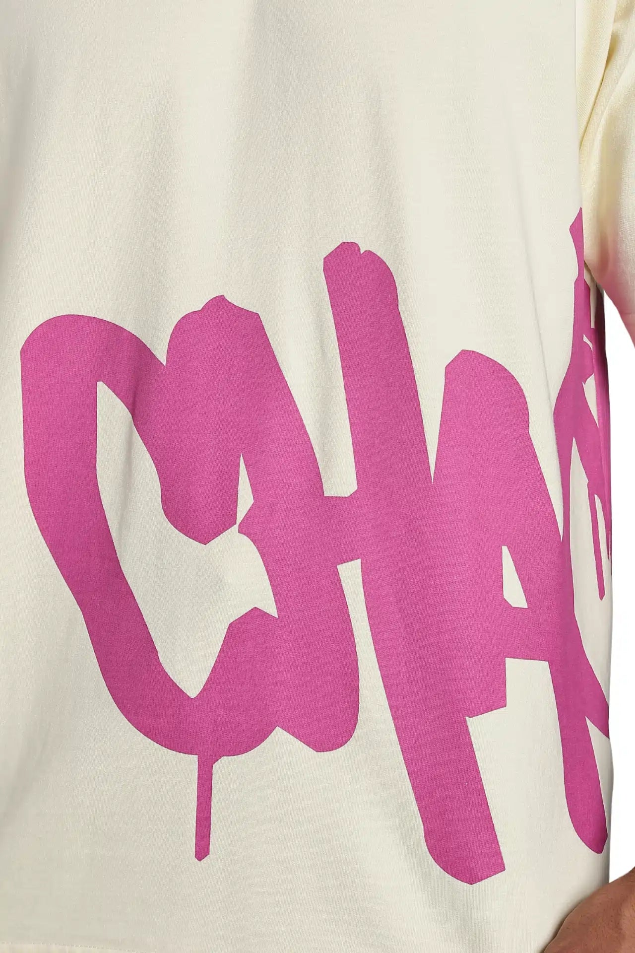 Beige Chaotic Oversized T-Shirt