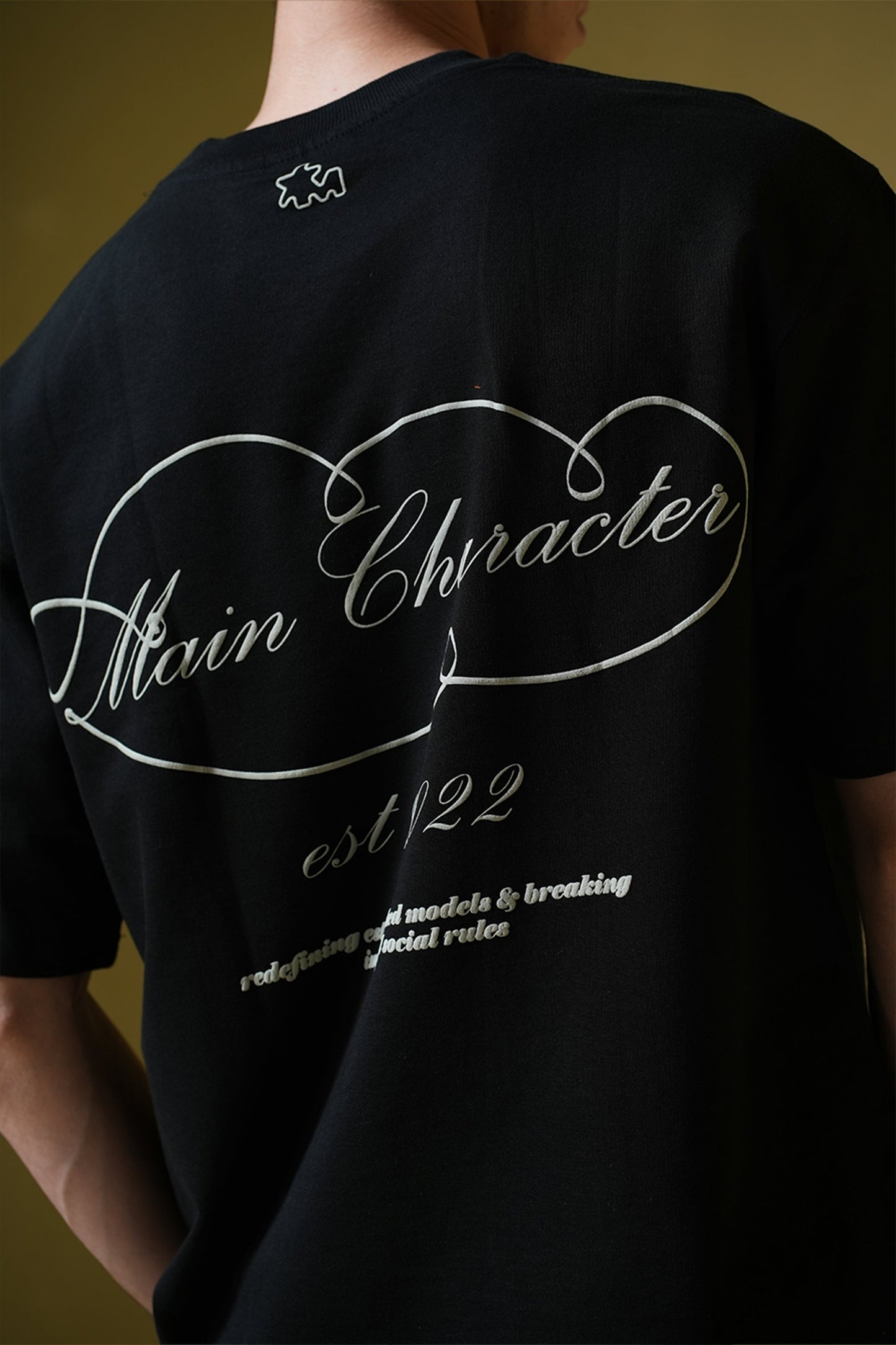 Est. 2022 Printed Oversized Black T-Shirt