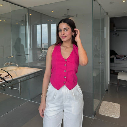 Geneva Vest - Hot Pink