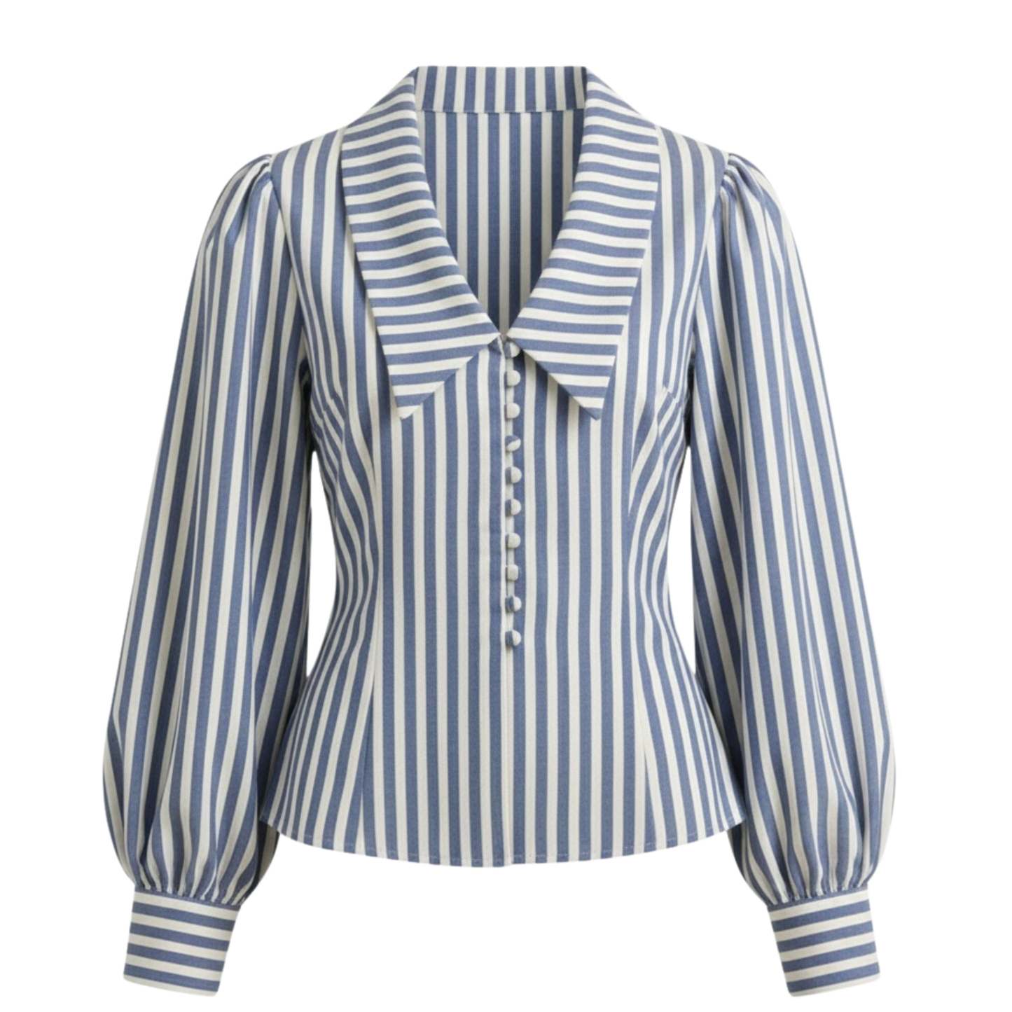 Stripe Puff Sleeve Shirt