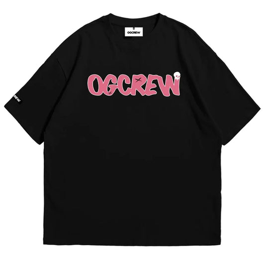 BLACK BUBBLE GUM TEE