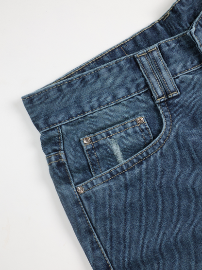 Starlight Blue Washed Wide Leg Jeans