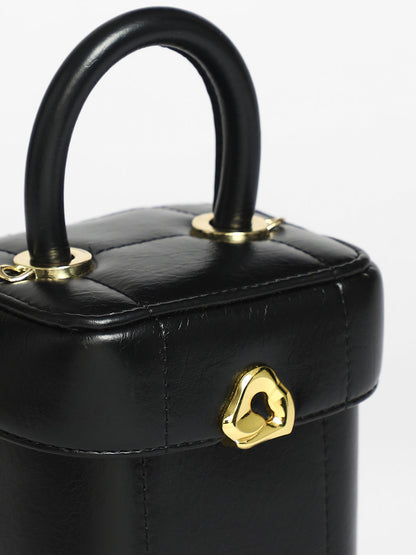 Dented Buckle Bucket Bag
