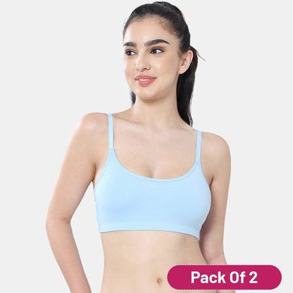 Enerve Girls Non-Padded Non-Wired Full Coverage Beginners Bra