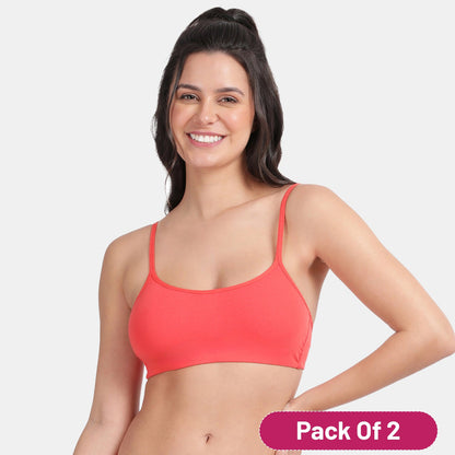 Enerve Pack Girls Non-Padded Non-Wired Full Coverage Teenage Bra