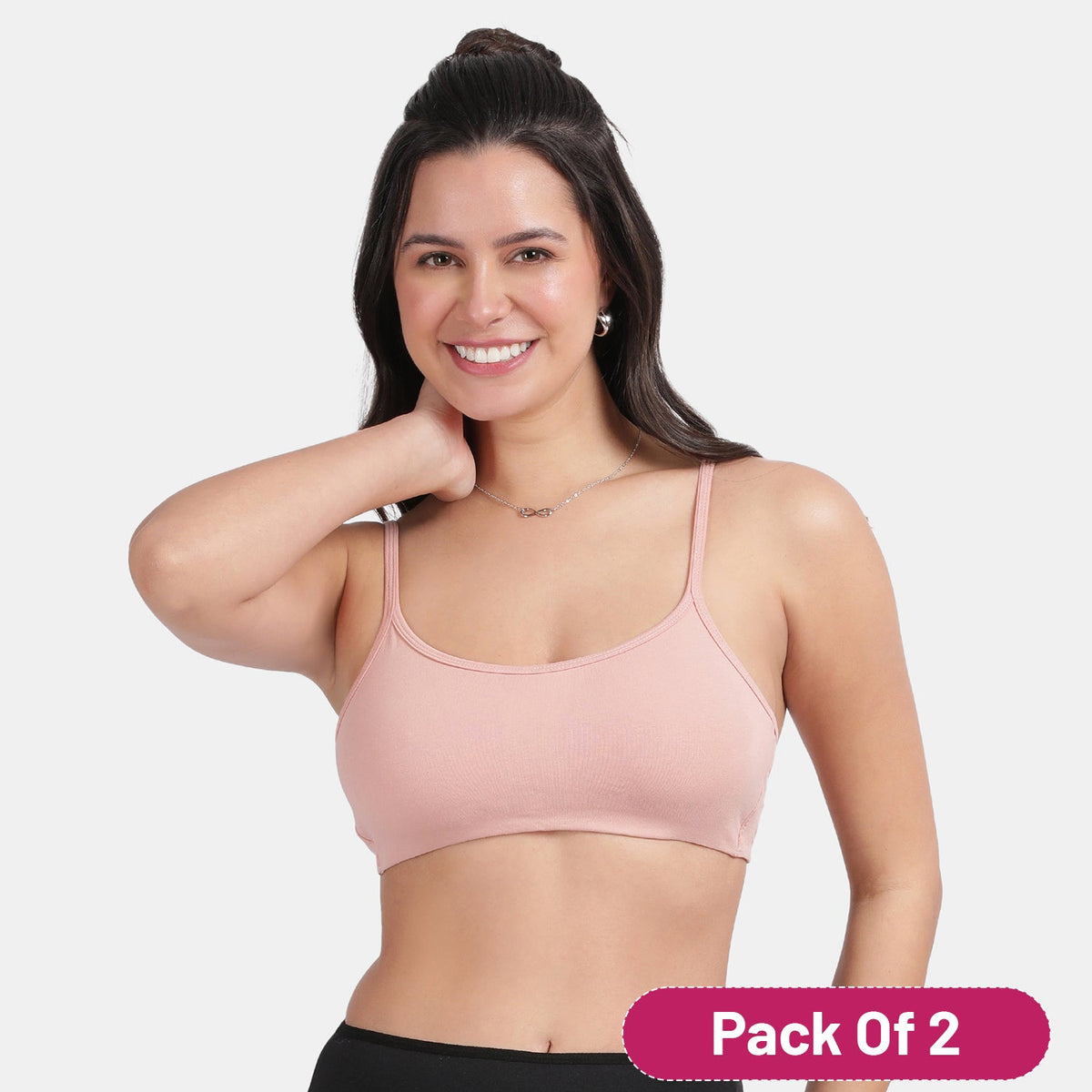 Enerve Pack Girls Non-Padded Non-Wired Full Coverage Teenage Bra