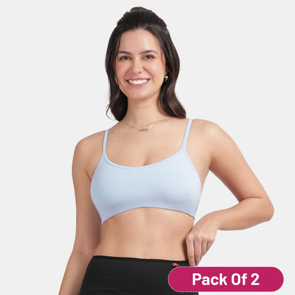 Enerve Pack Girls Non-Padded Non-Wired Full Coverage Teenage Bra