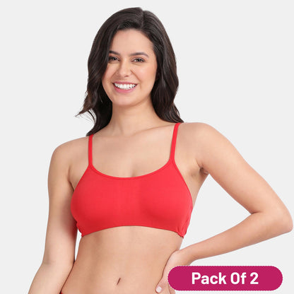Enerve Pack Girls Non-Padded Non-Wired Full Coverage Teenage Bra