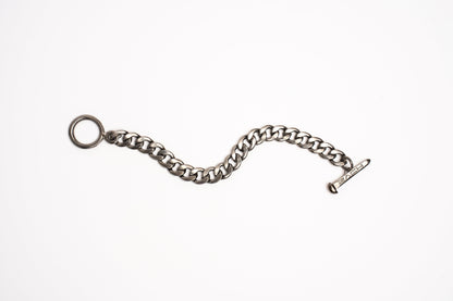 Cuban Chain Bracelet - 10Mm - Chrome Noir Zach
