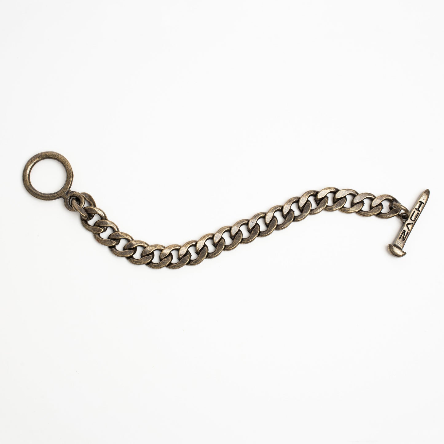 Cuban Chain Bracelet - 10Mm - Rustic Gold Zach