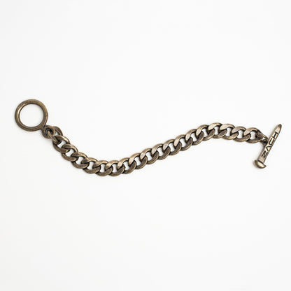 Cuban Chain Bracelet - 10Mm - Rustic Gold Zach