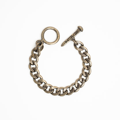 Cuban Chain Bracelet - 10Mm - Rustic Gold Zach
