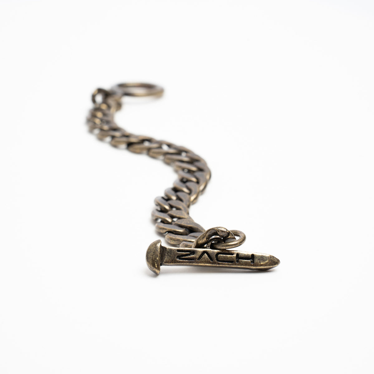 Cuban Chain Bracelet - 10Mm - Rustic Gold Zach