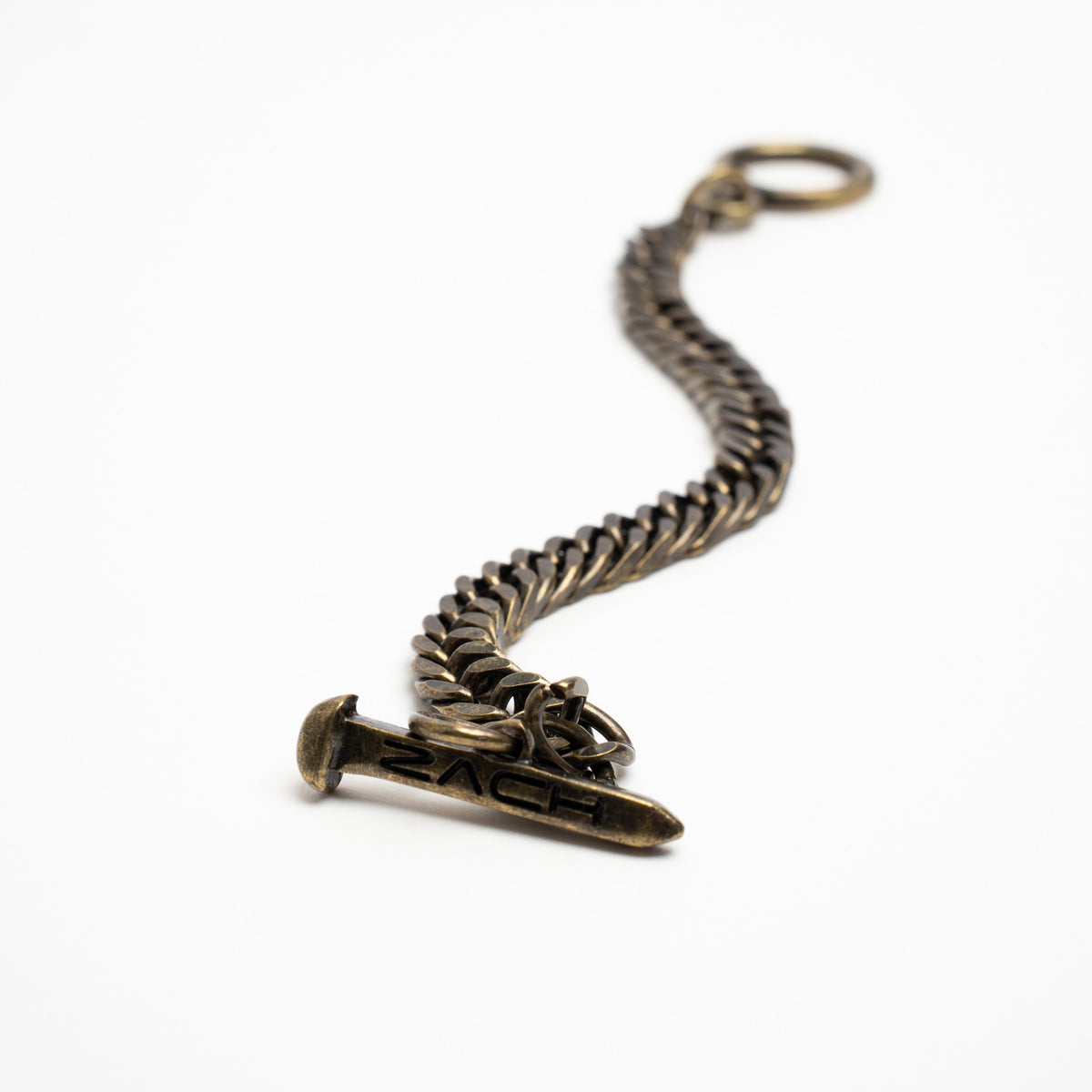 Spiga Chain Bracelet - 8Mm - Rustic Gold Zach