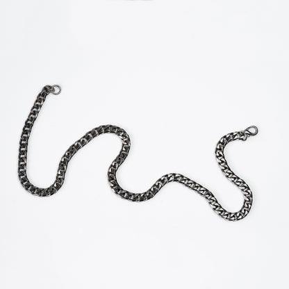 Cuban Neck Chain - 8Mm - Chrome Noir Zach