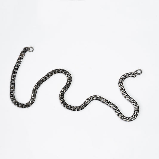 Cuban Neck Chain - 8Mm - Chrome Noir Zach