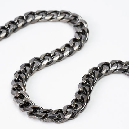 Cuban Neck Chain - 8Mm - Chrome Noir Zach