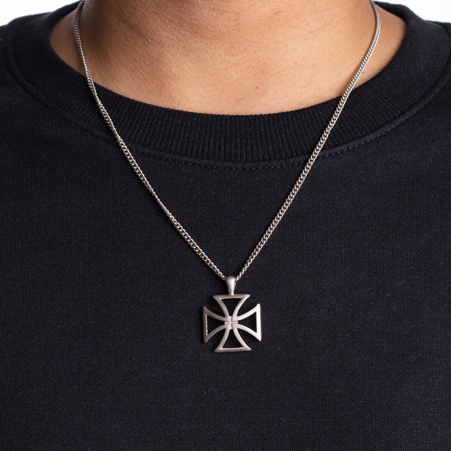 Templar  Pendant - Satin Silver