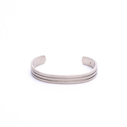 Duality Cuff - Satin Silver Zach