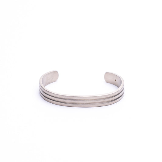 Duality Cuff - Satin Silver Zach