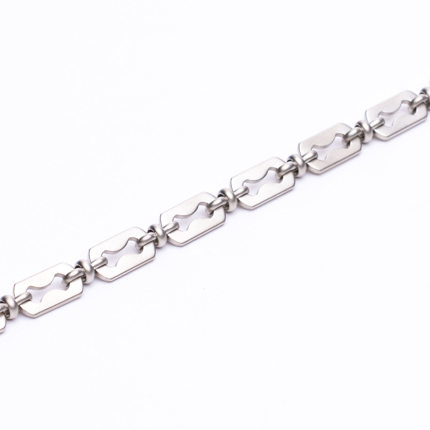 Razr Chain Bracelet - Satin Silver