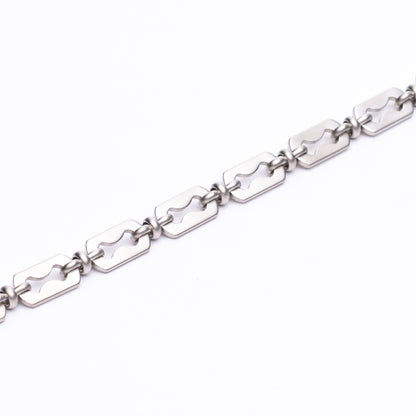 Razr Chain Bracelet - Satin Silver