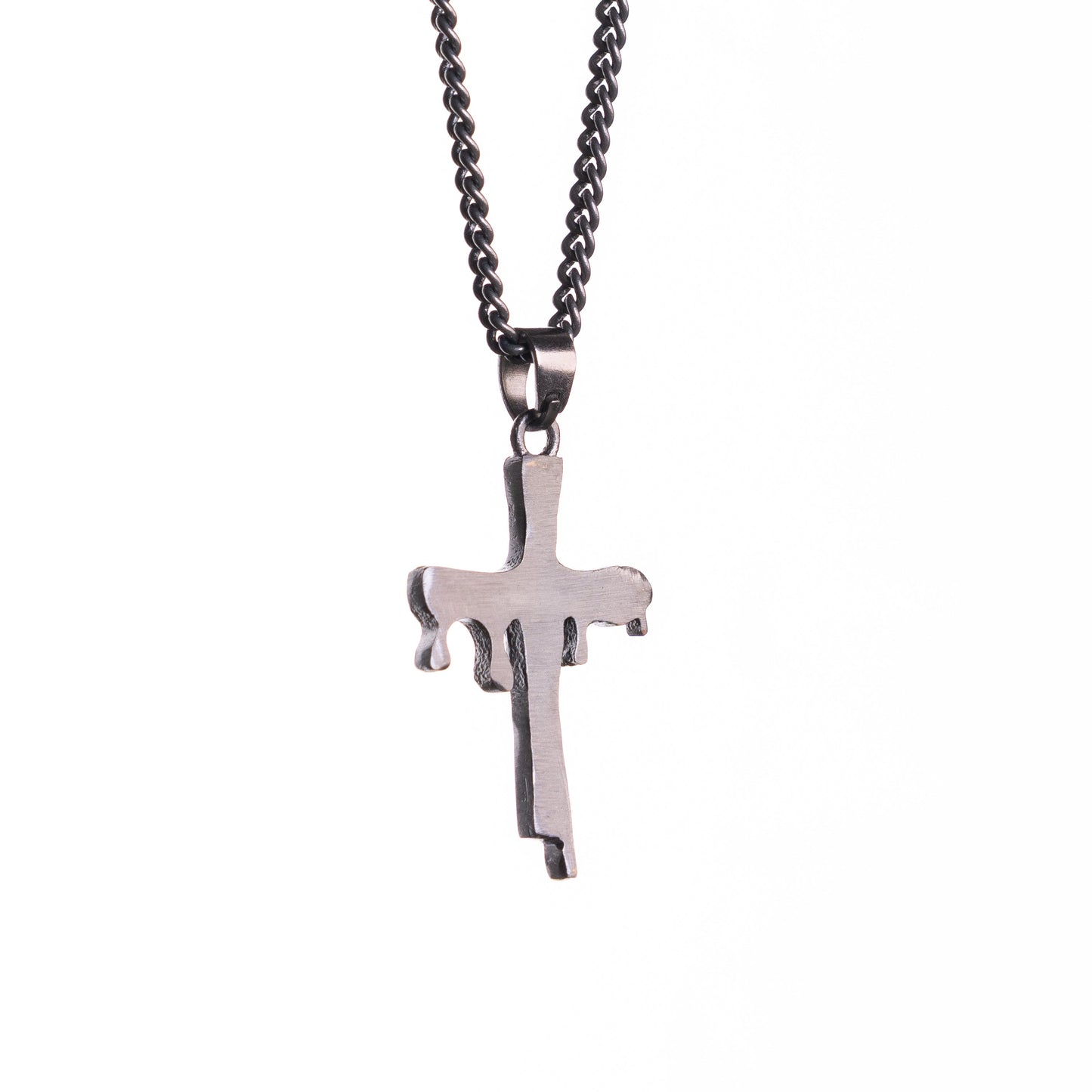 Cross  Pendant - Rhodium Black