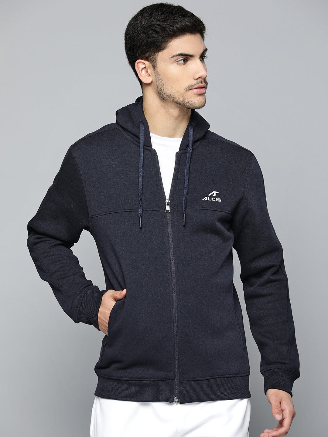 Alcis Men Running Open Front Jacket