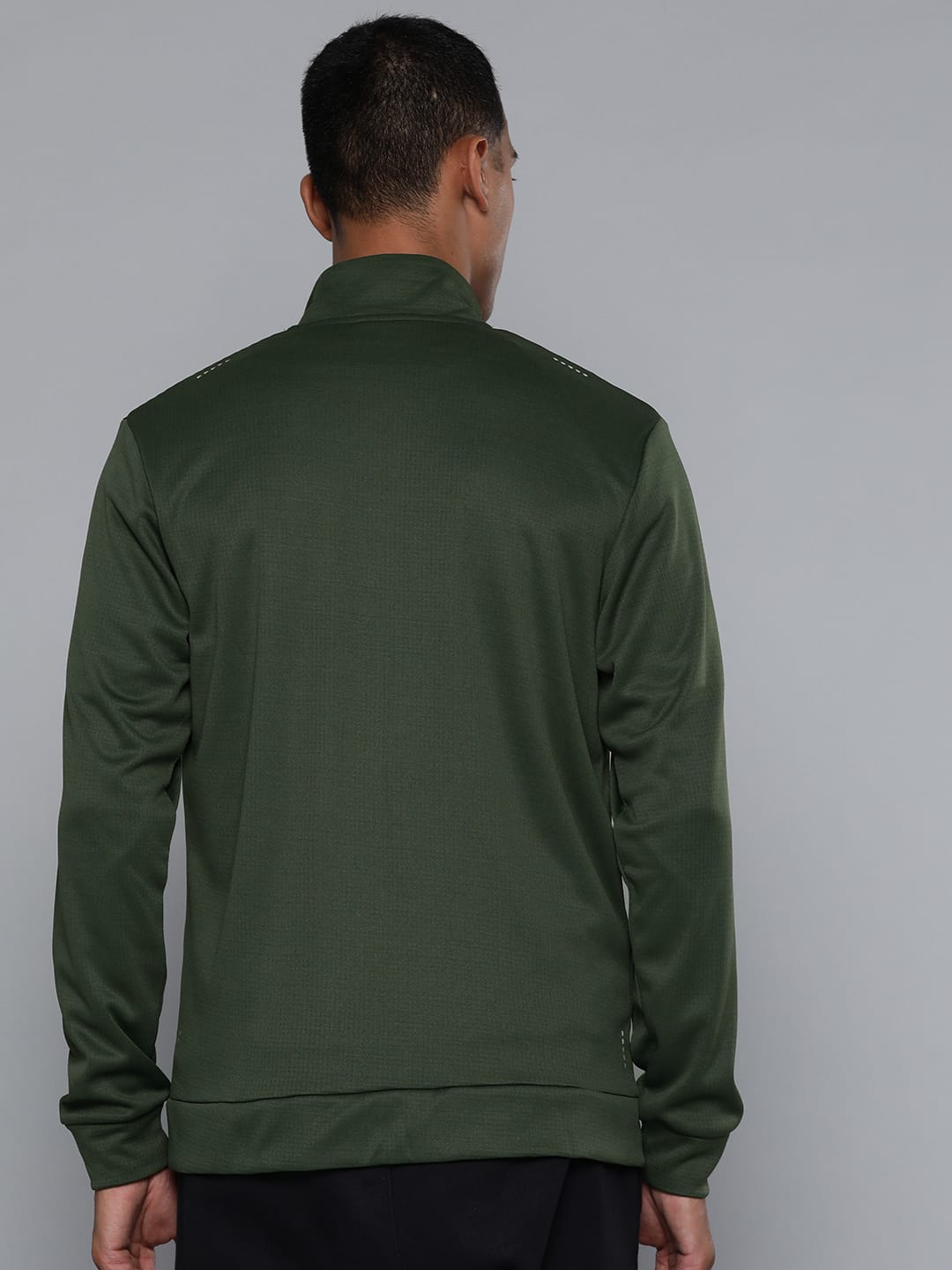 Alcis Men Olive Running Bomber Jacket