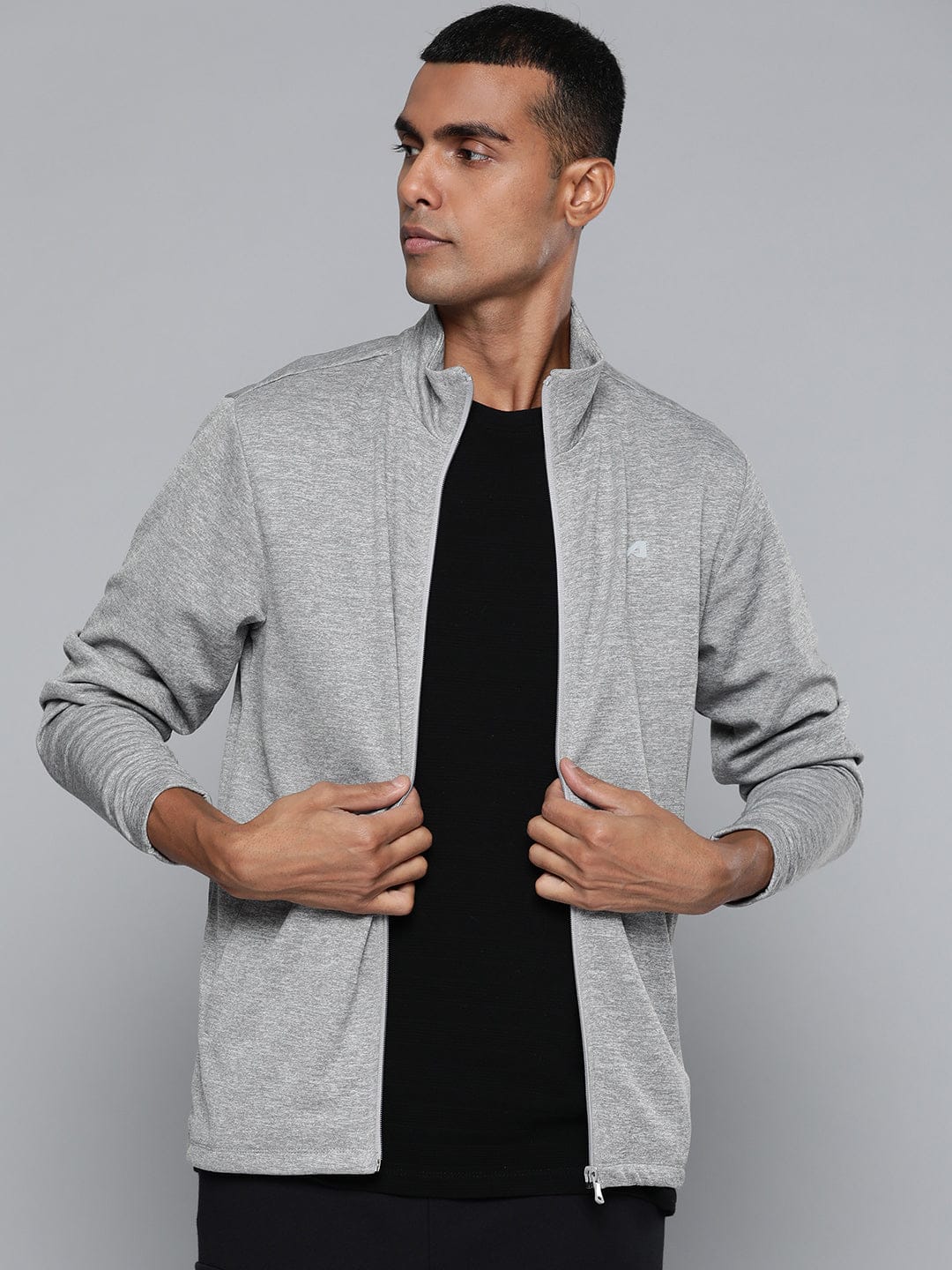 Alcis Men Grey Running Sporty Jacket
