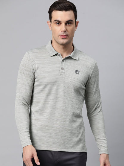 Alcis Men Polo Collar Anti Static Slim Fit T-shirt