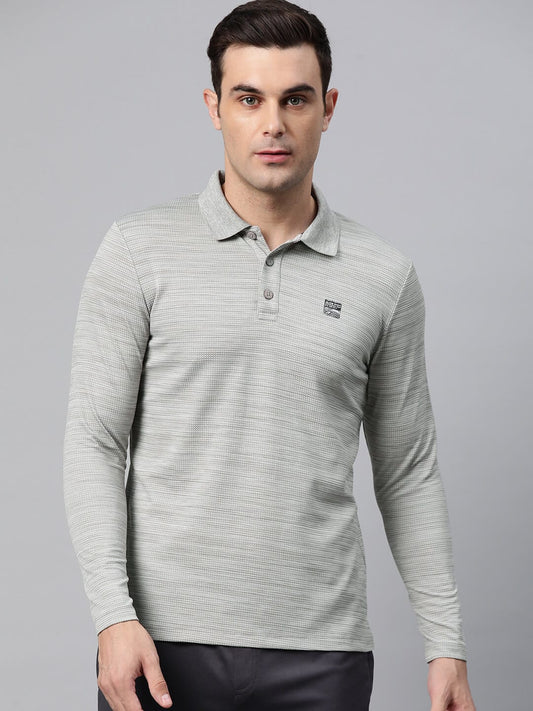Alcis Men Polo Collar Anti Static Slim Fit T-shirt