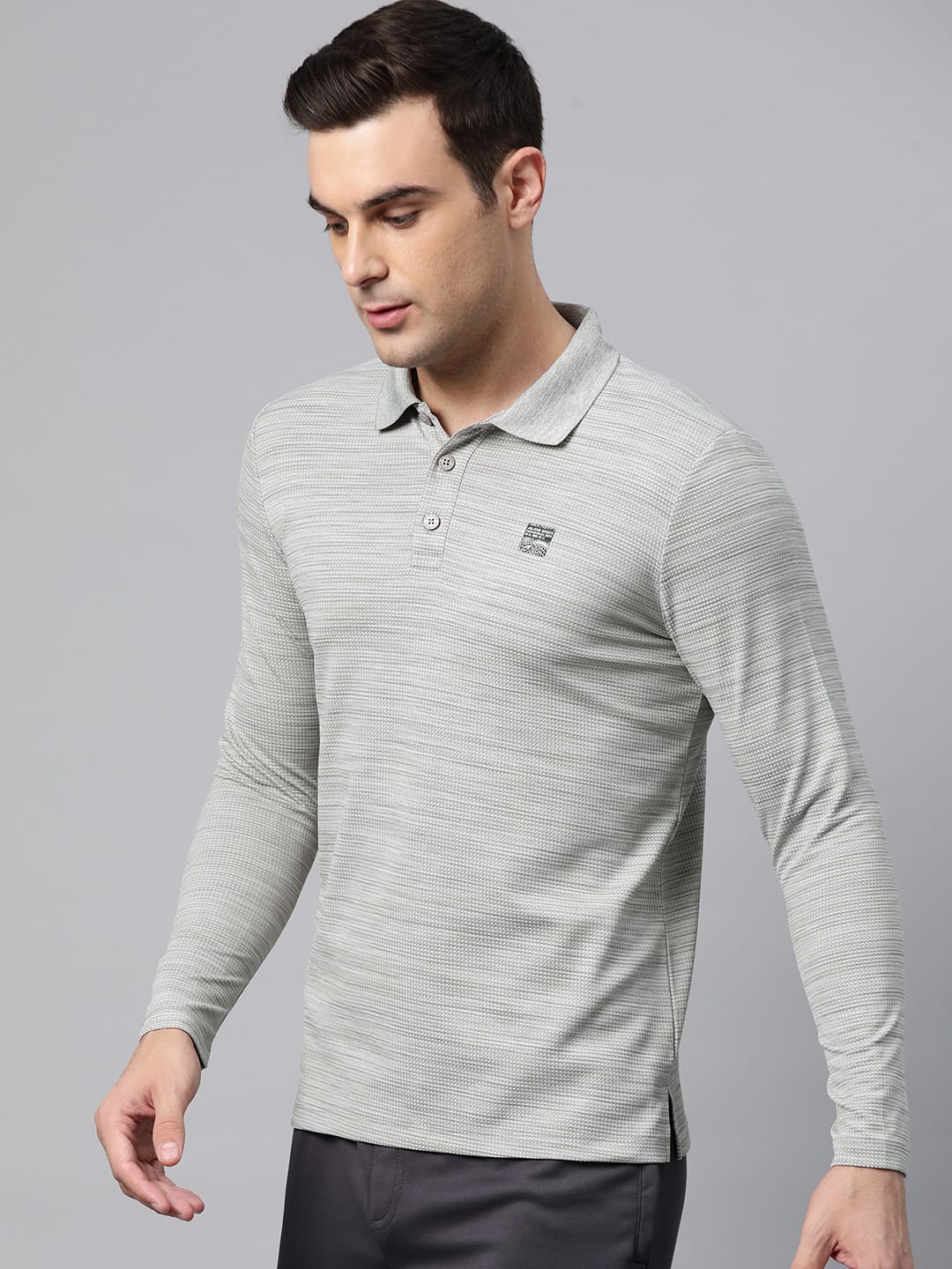 Alcis Men Polo Collar Anti Static Slim Fit T-shirt