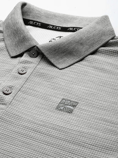 Alcis Men Polo Collar Anti Static Slim Fit T-shirt