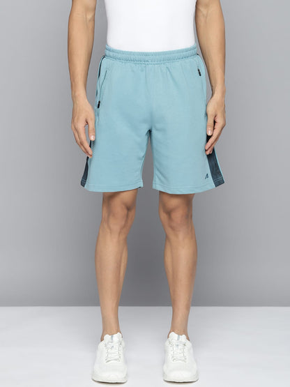 Alcis Men Blue Solid Running Shorts