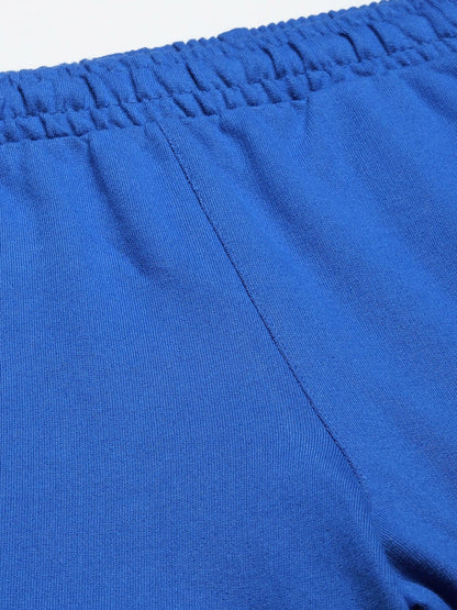 Alcis Men Blue Slim Fit Training or Gym Sports Shorts