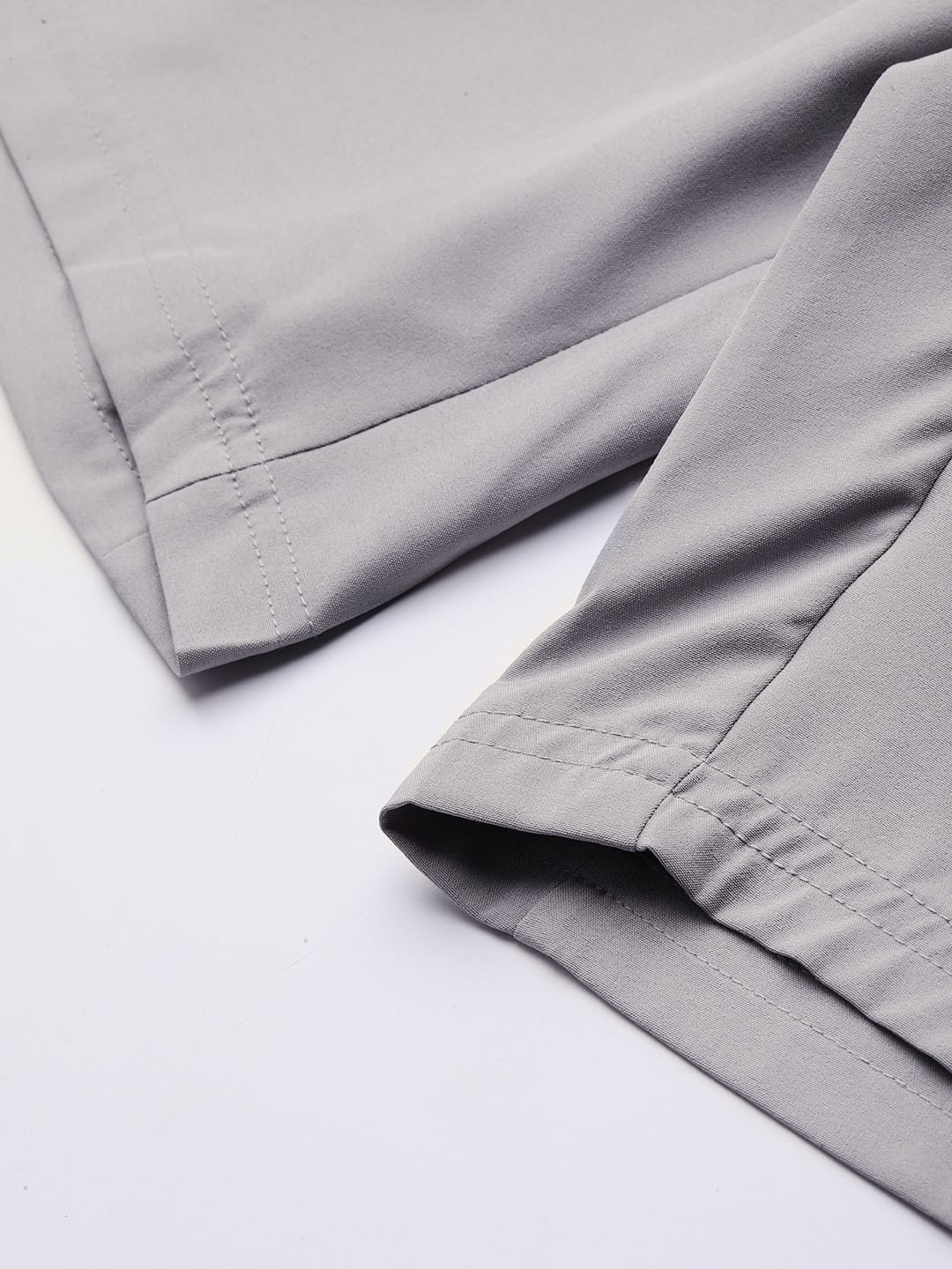 Alcis Men Grey Slim Fit Running Sports Shorts