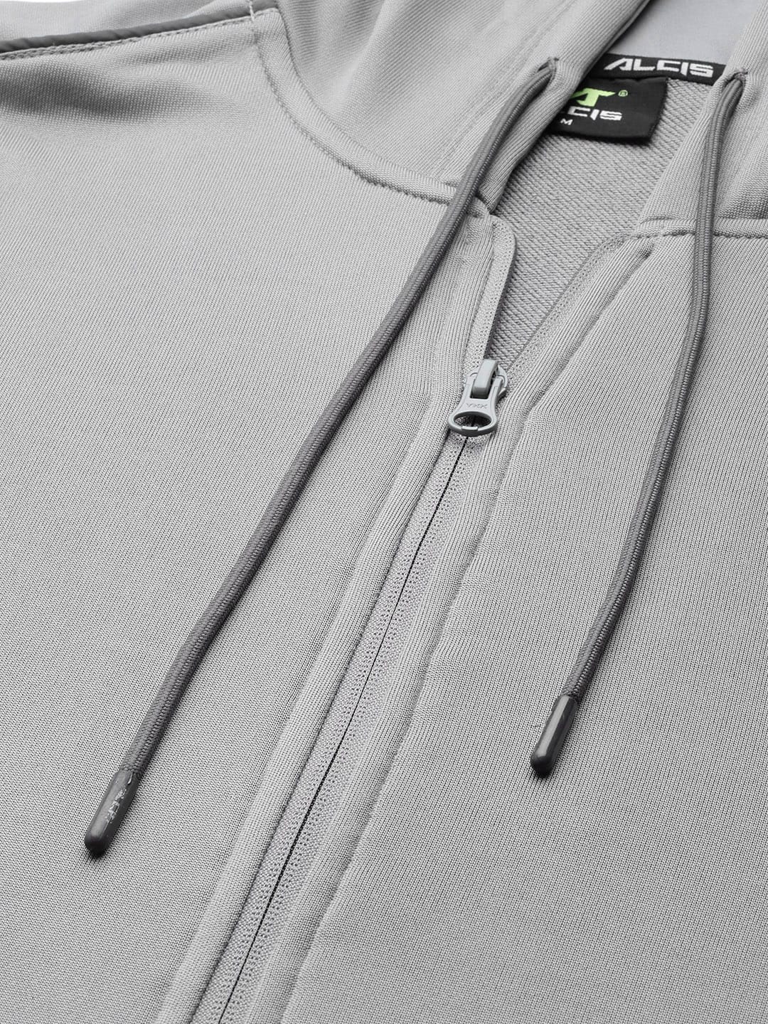 Alcis Men Grey Solid Tracksuit