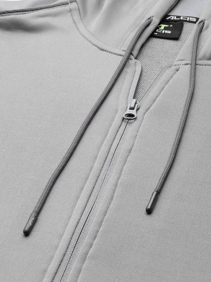 Alcis Men Grey Solid Tracksuit