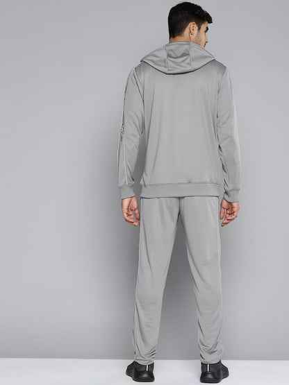 Alcis Men Grey Solid Tracksuit