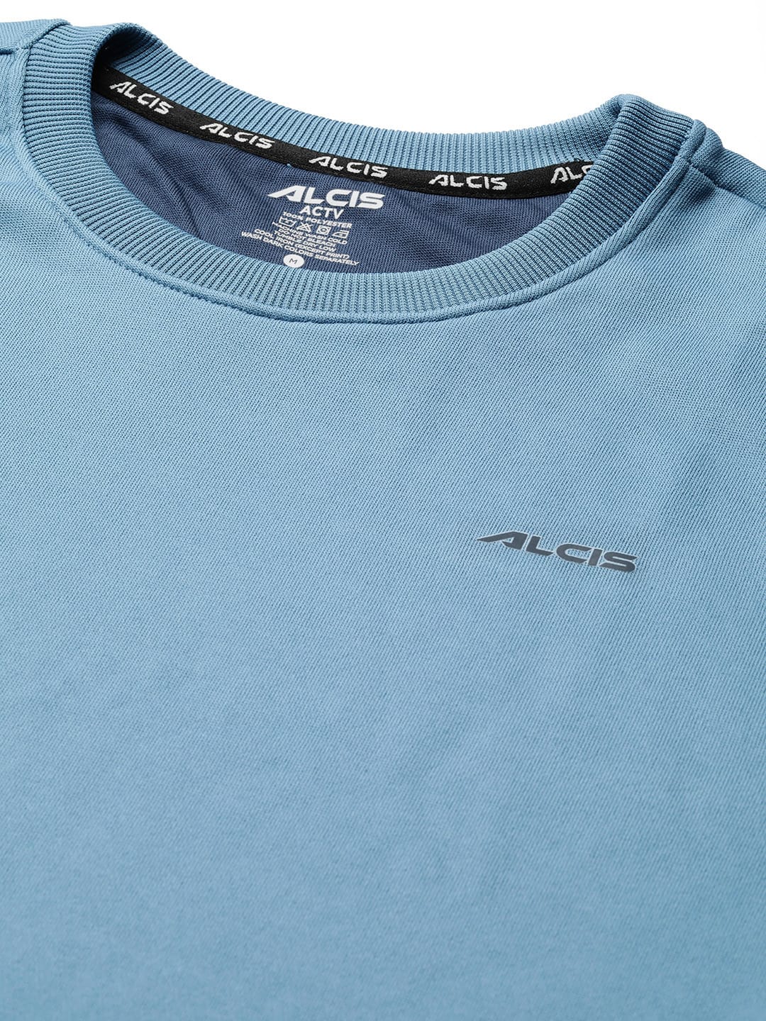 Alcis Men Blue Solid Sweatshirt