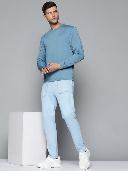 Alcis Men Blue Solid Sweatshirt